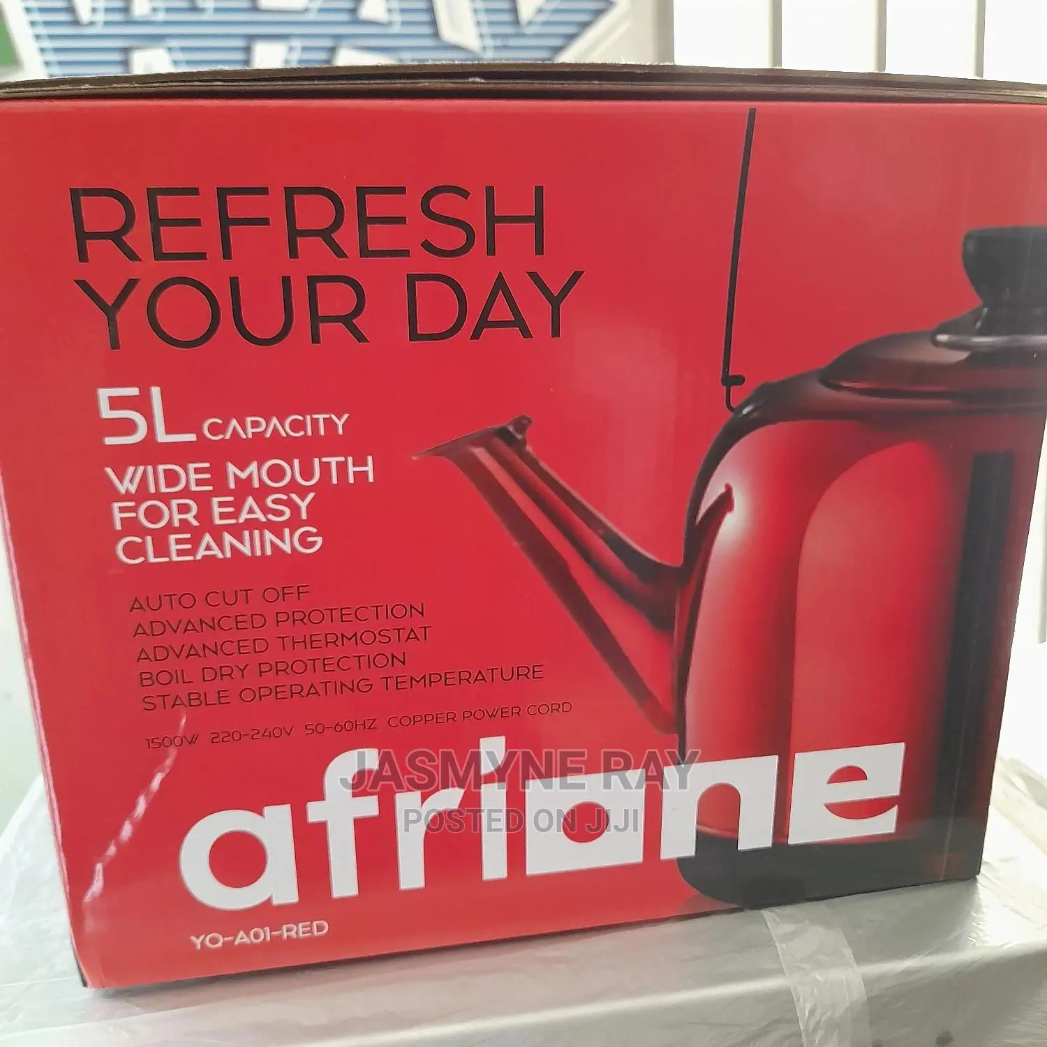Afrione Red Kettle 5 Litres