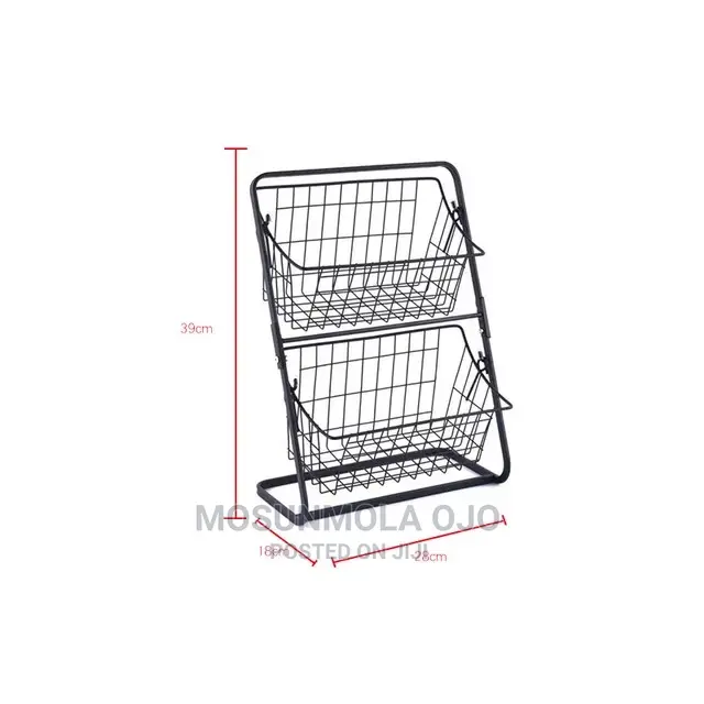 2-Tier Iron Storage Basket