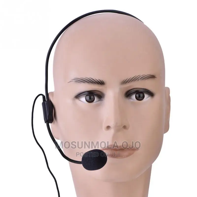 Ear Mounted Rotary Microphone Black