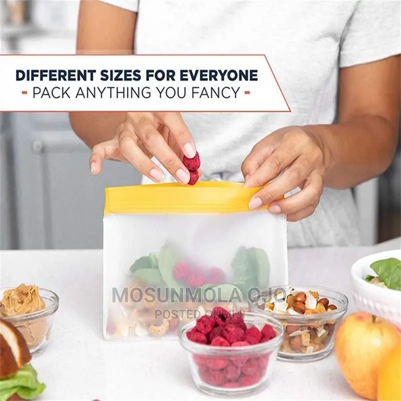 4litres Reusable Silicone Storage Freezer Ziploc