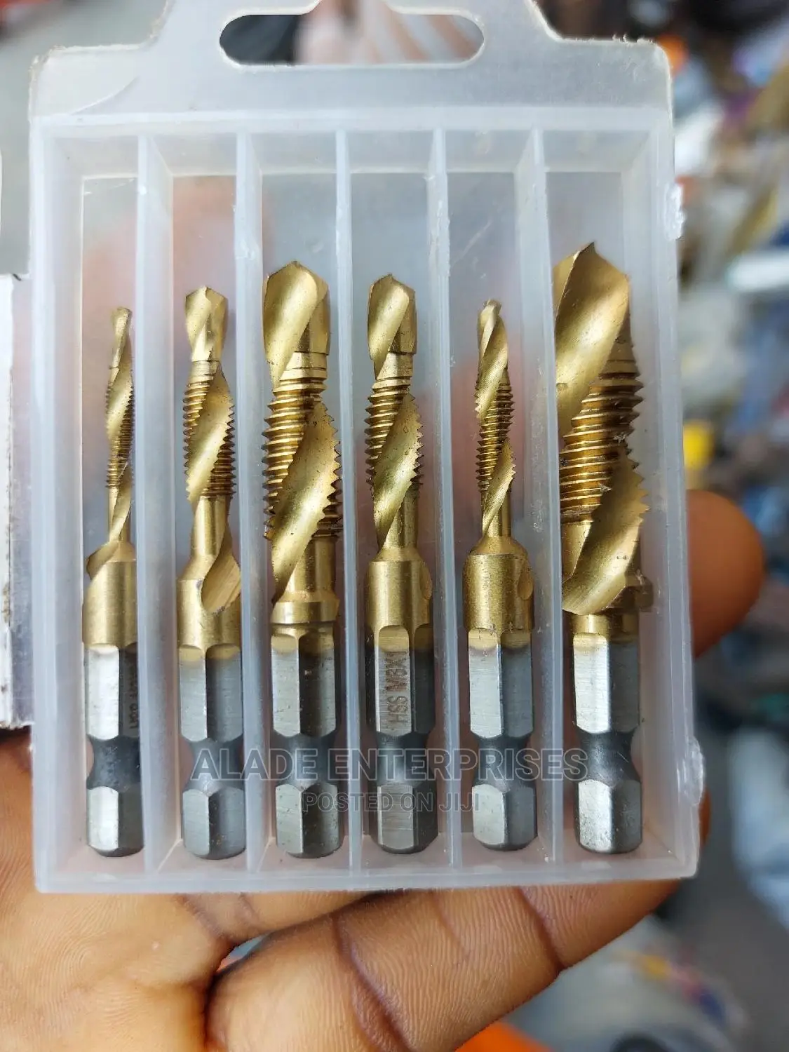 Combination Drill and Tap Bit Set,Metric Spiral Tapping Tool
