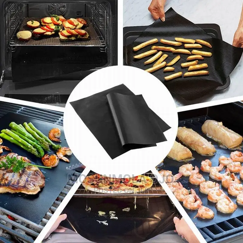 Non-Stick BBQ Reusable Grill Mat 33x40cm (5 in a Pack)
