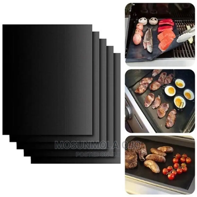 Non-Stick BBQ Reusable Grill Mat 33x40cm (5 in a Pack)