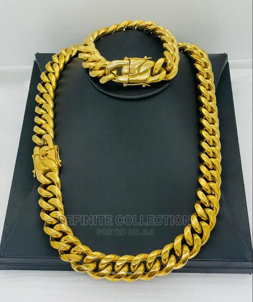 Cuban Necklace Set