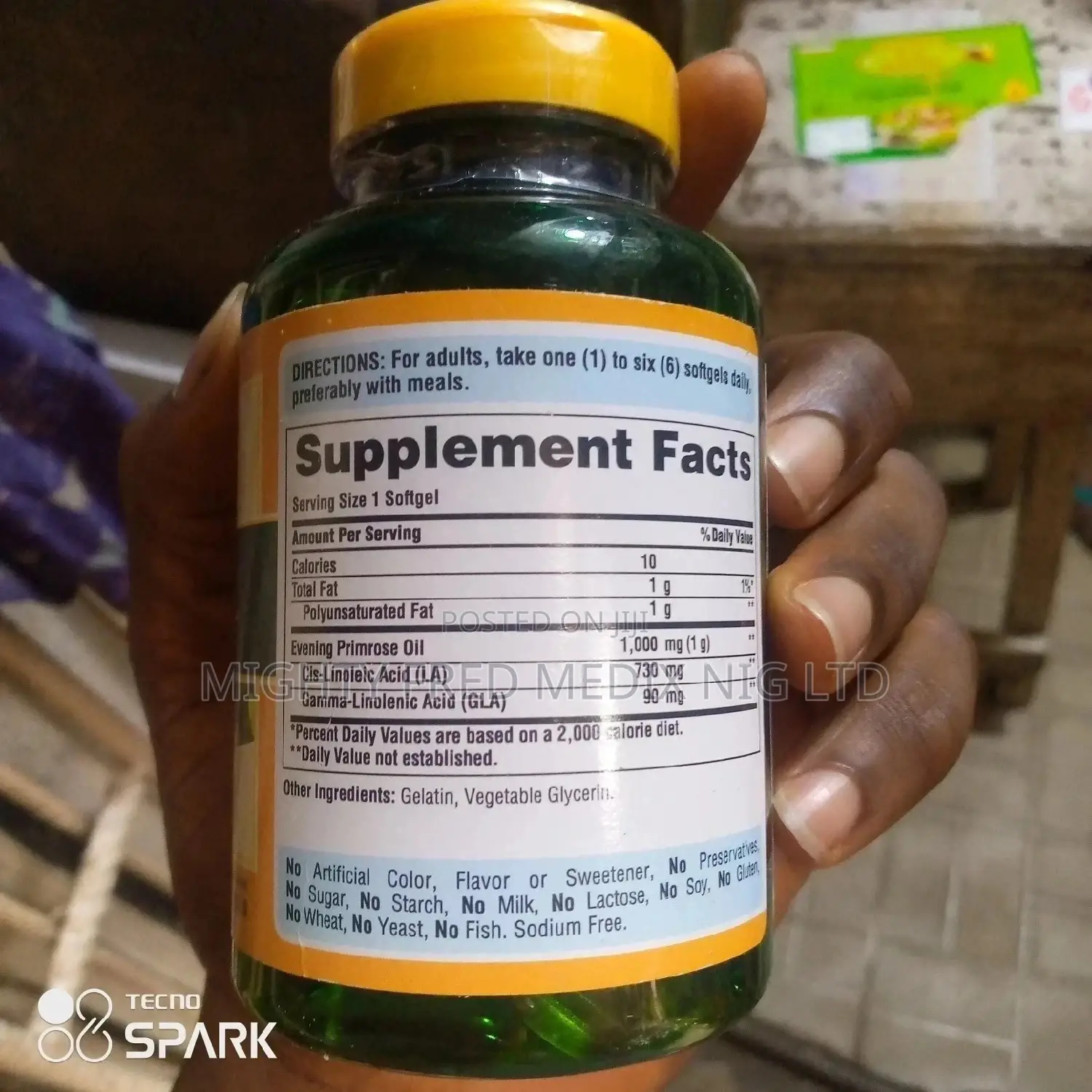 Evening Primrose Oil 1000mg 120capsule