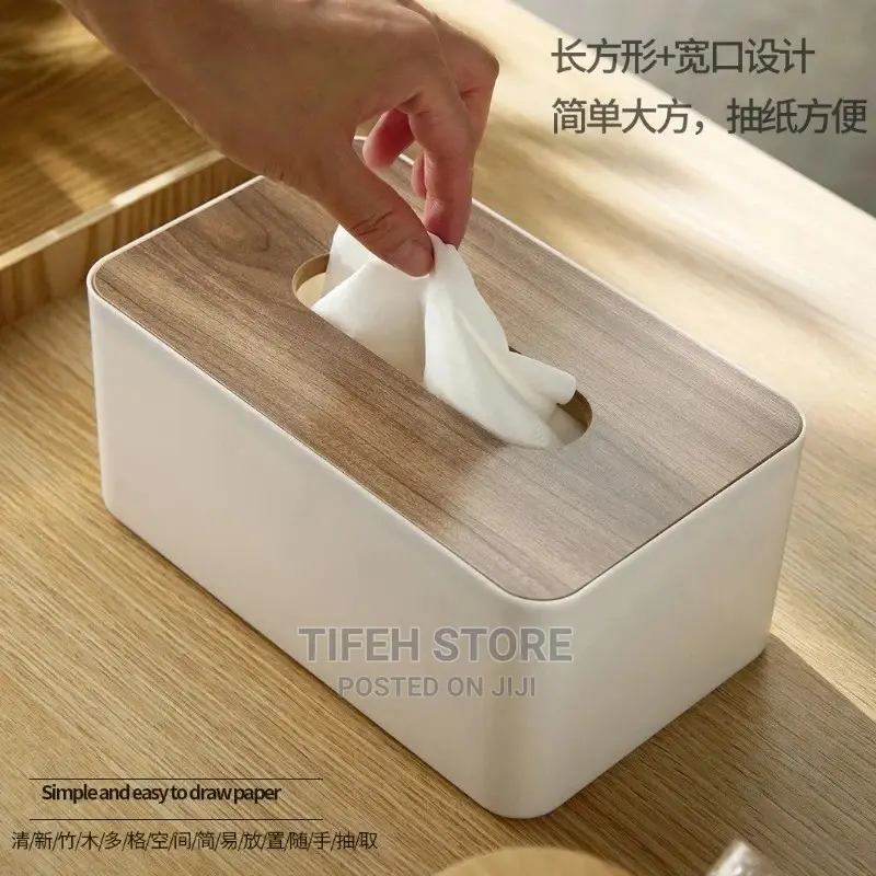 Wooden Cover Tissue Holder