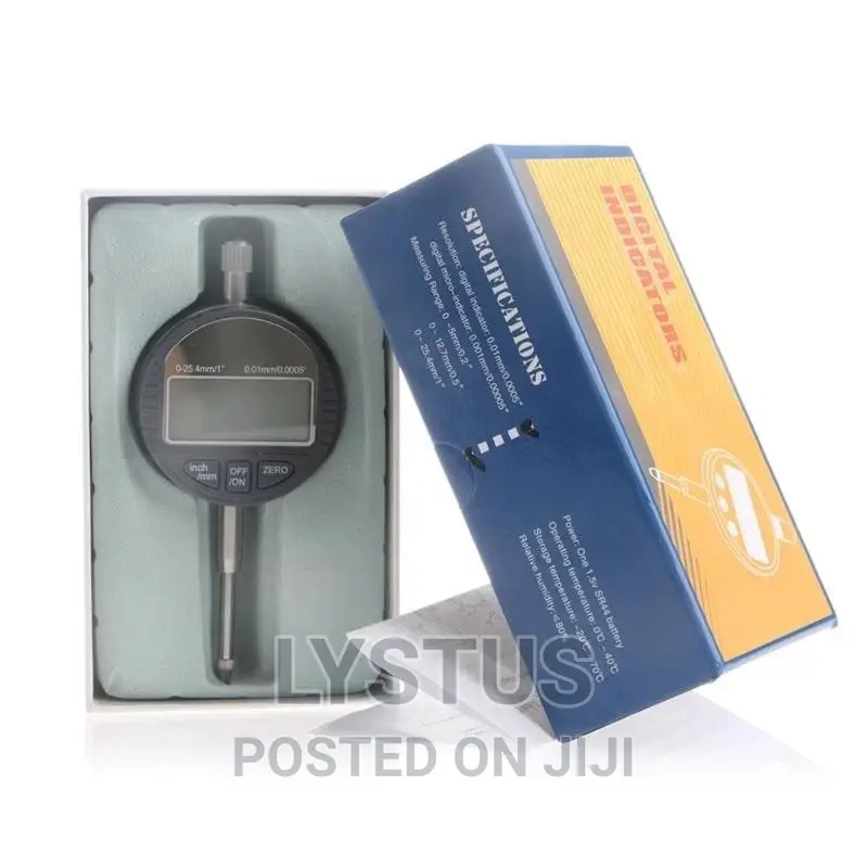 0.01mm/0.0005" Range 0-25.4mm/1" Digital Dial Indicator