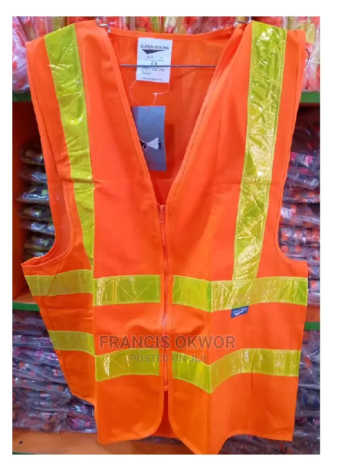 Orange Zip Up Reflective Jacket