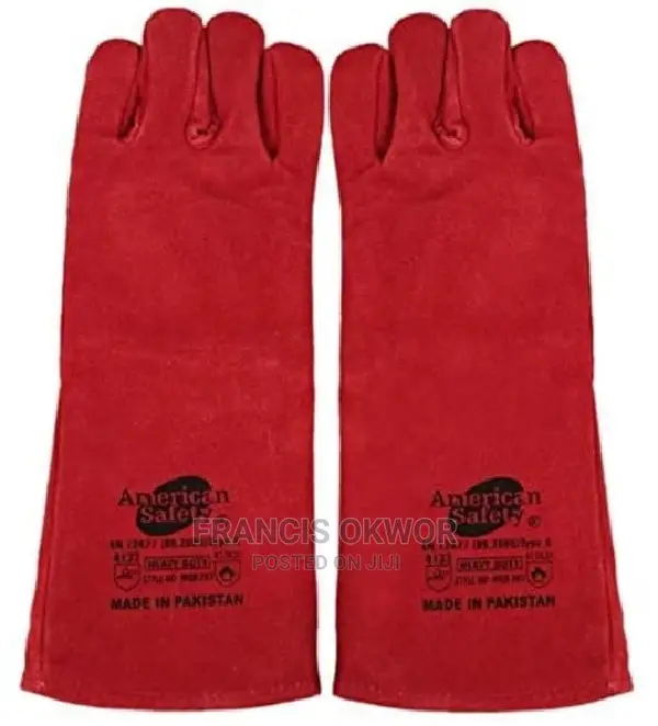 Red Welders Handgloves