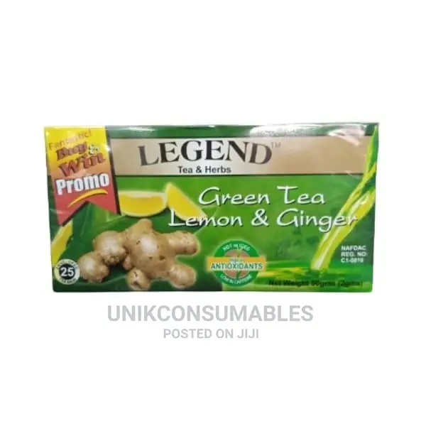 Legend Green Tea, Lemon and Ginger – 50g