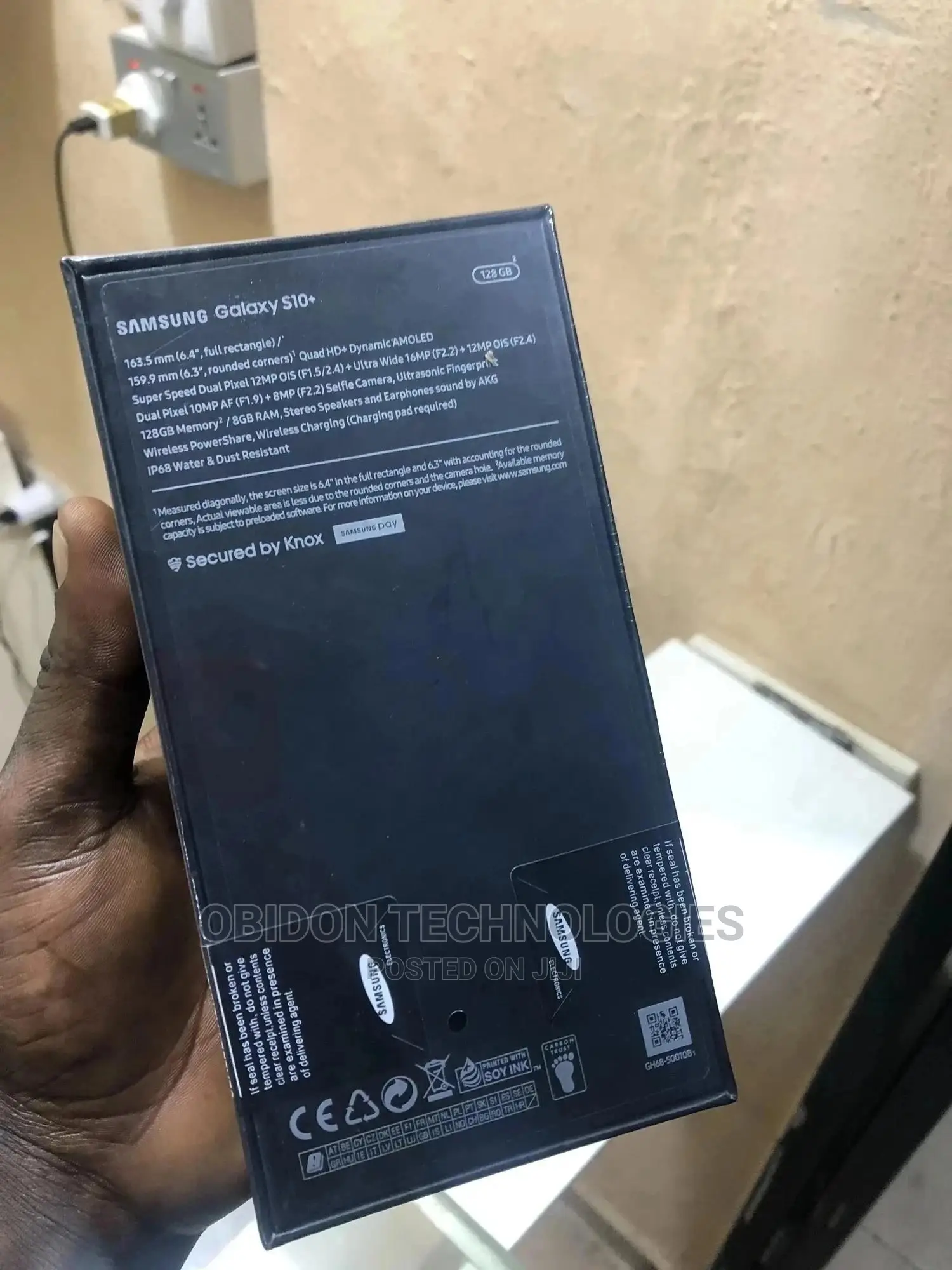 New Samsung Galaxy S10 Plus 128 GB Black