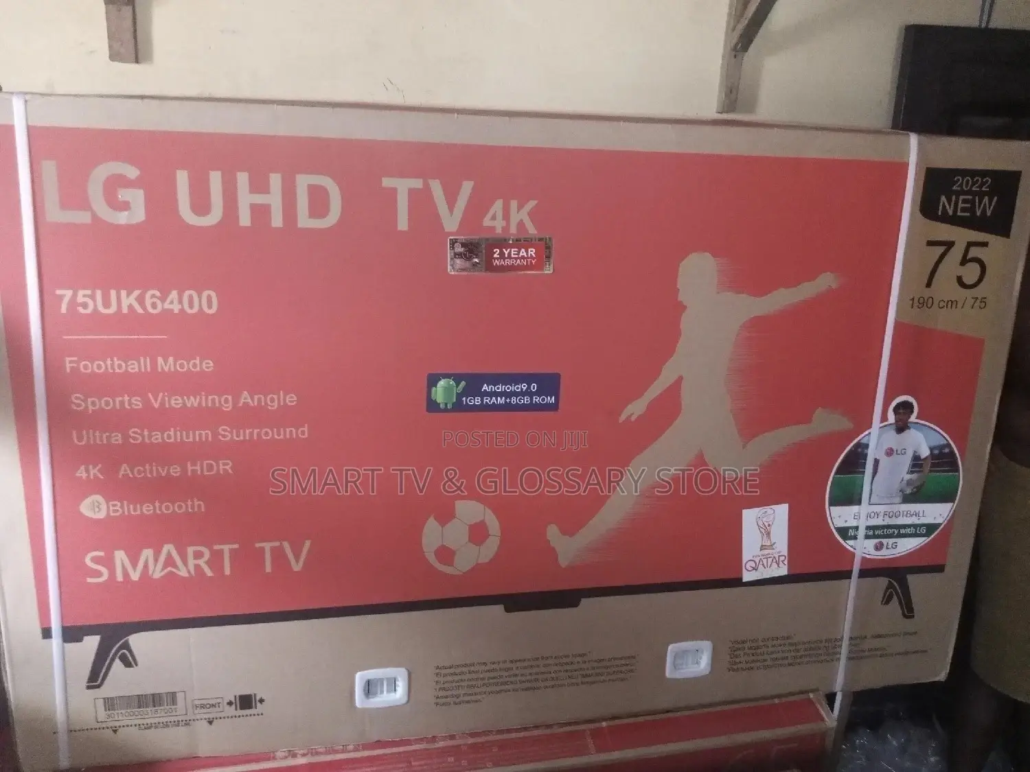 New LG 75 Inches Bluetooth Smart Tv