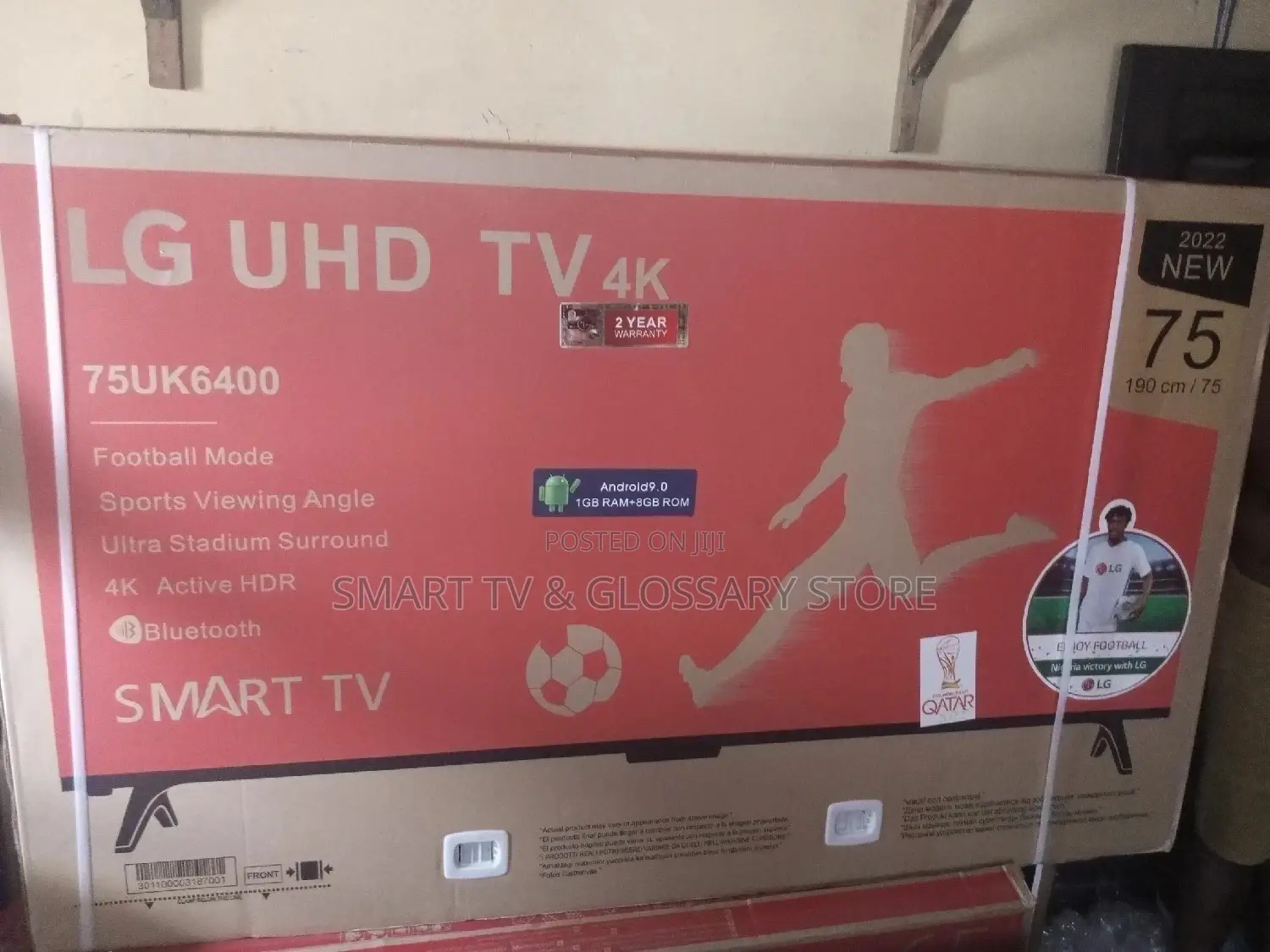 New LG 75 Inches Bluetooth Smart Tv