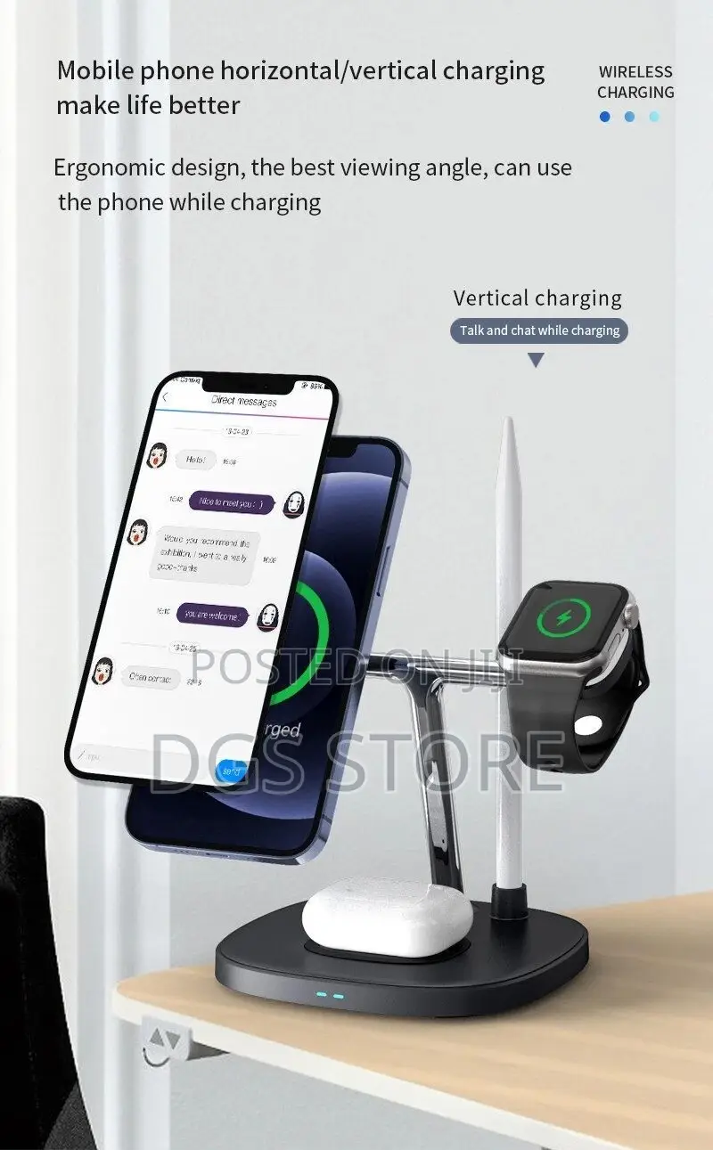 Wiwu M8 Power Air 4in1 Wireless Magnetic Charger