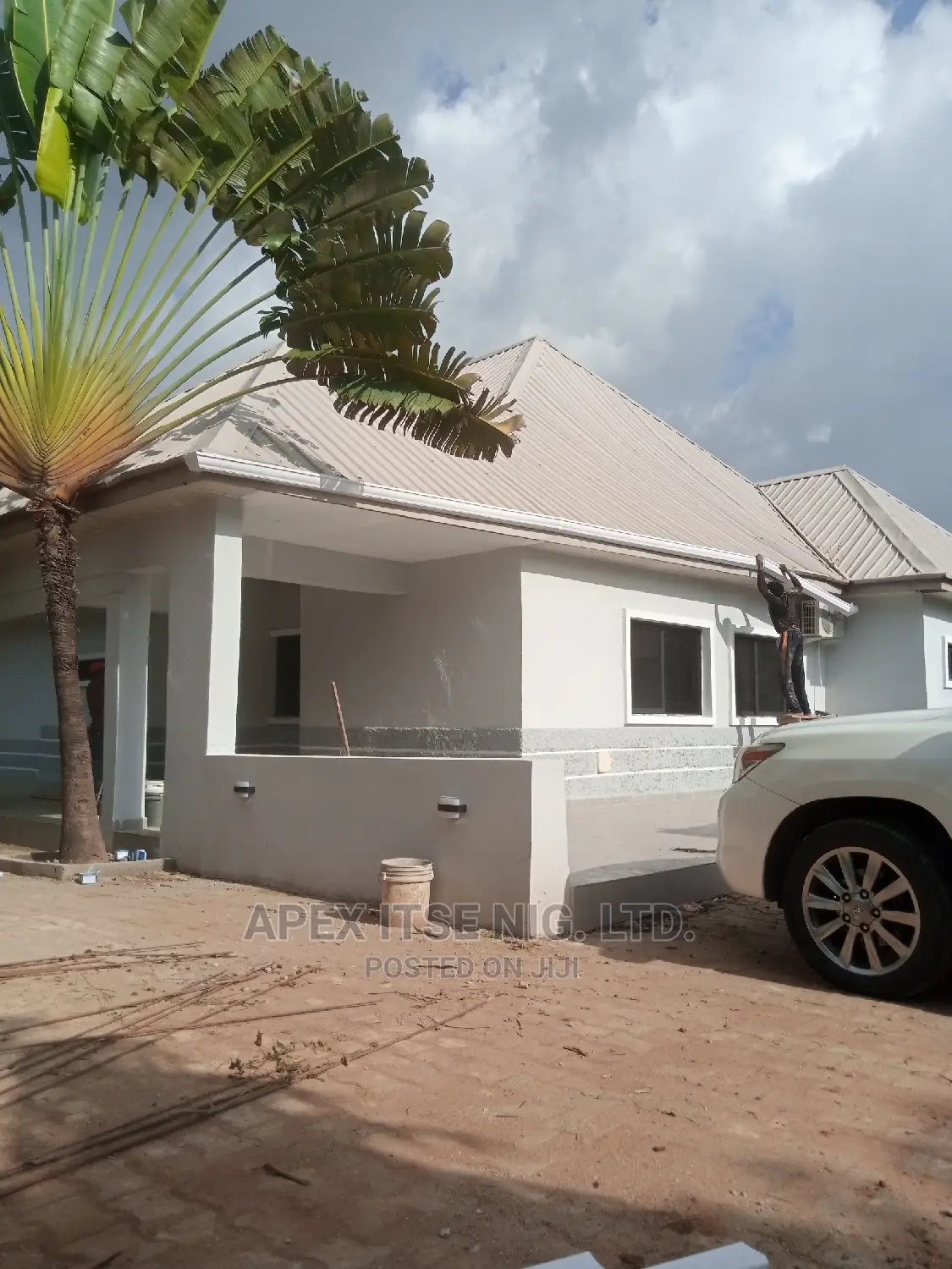 Roof Water Collector Installation