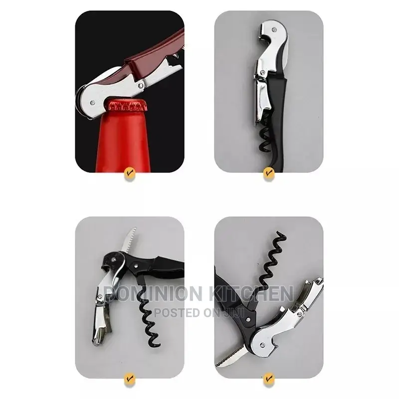 Stainless Steel Cork Screw Wine Cap Opener