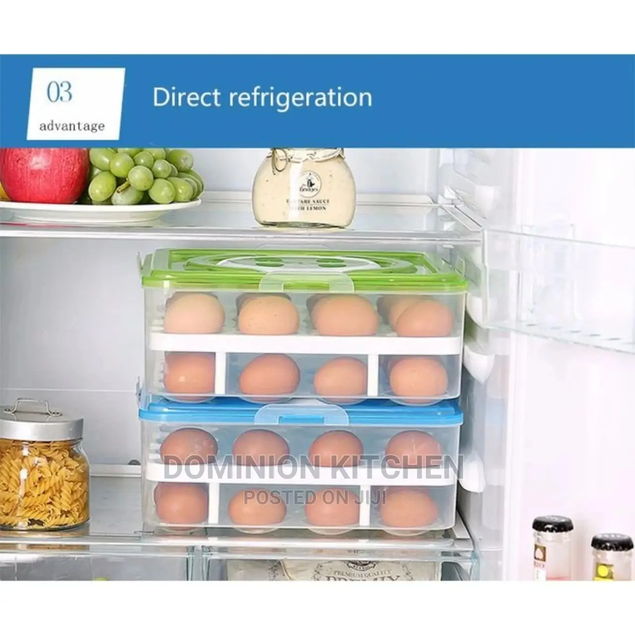 Double Layer Egg Storage Container