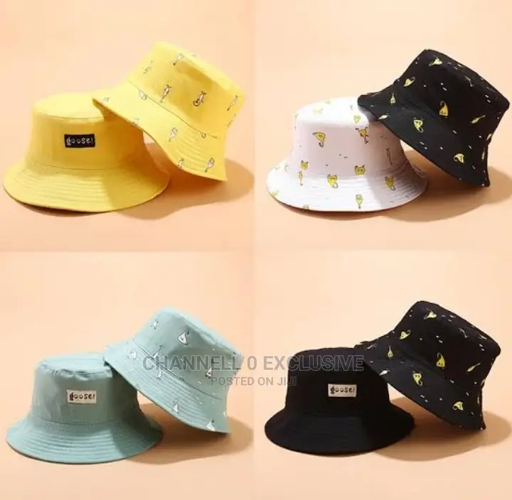 Fashion Women Bucket Hat New Candy Colors Smile Face Hat