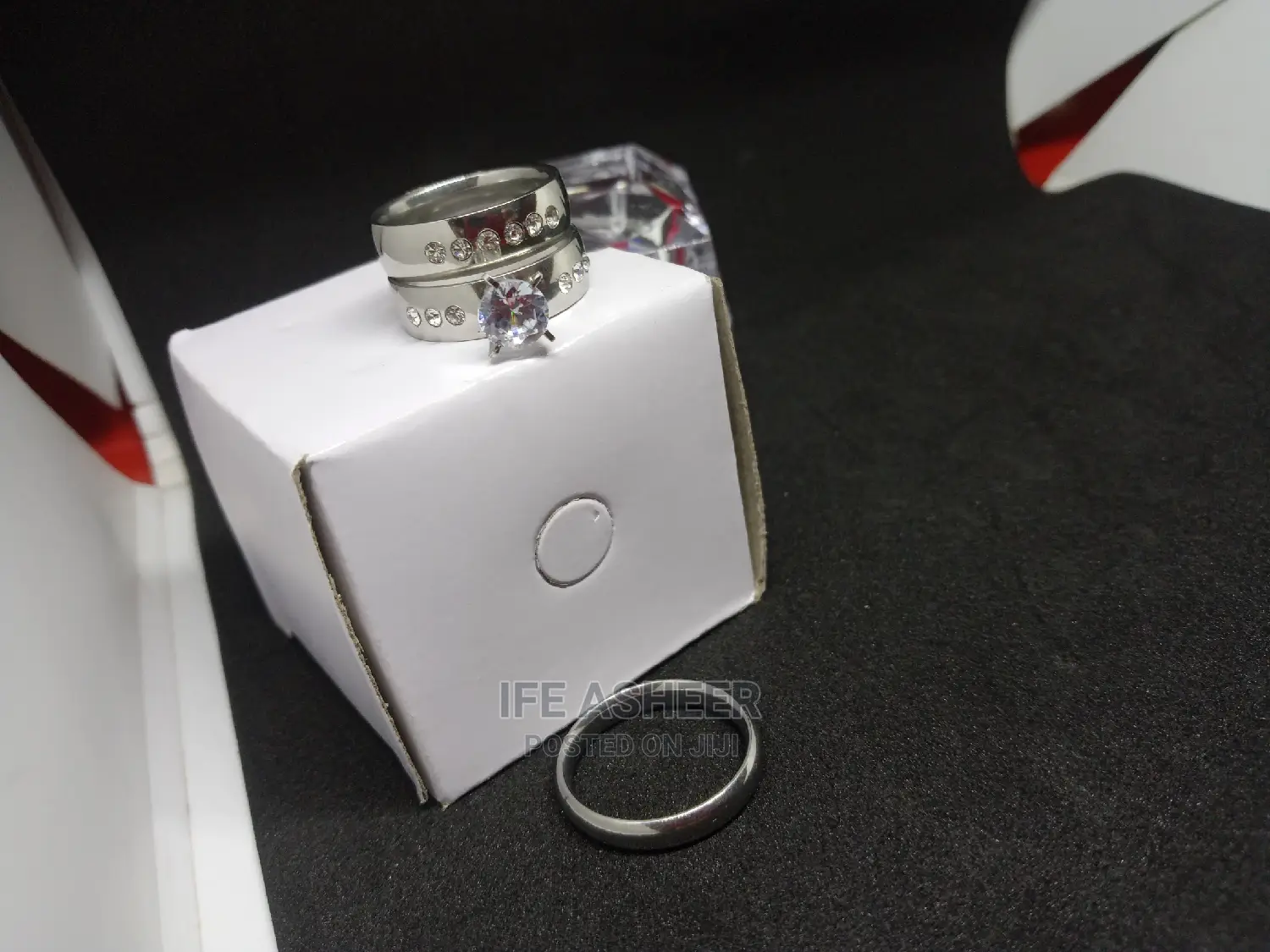 Couples Low Budget Set of Wedding Ring 011 - Silver