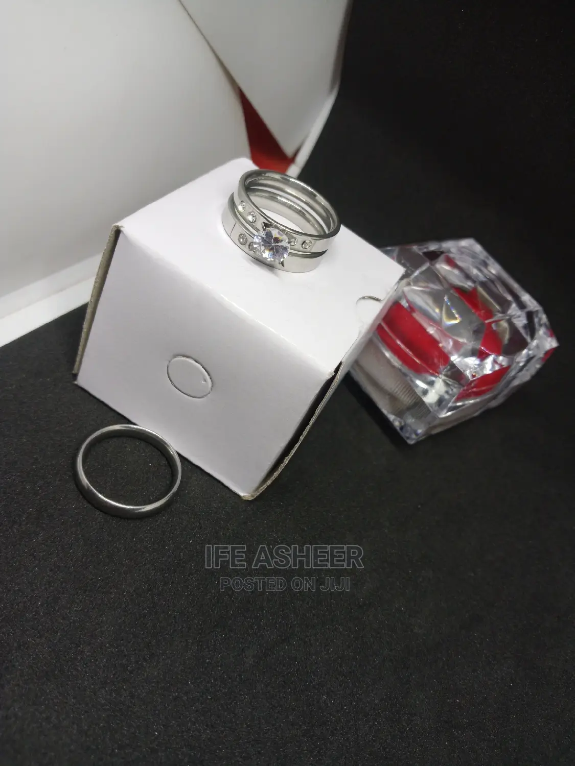 Silver Low Budget Set of Wedding Ring 012 - Silver
