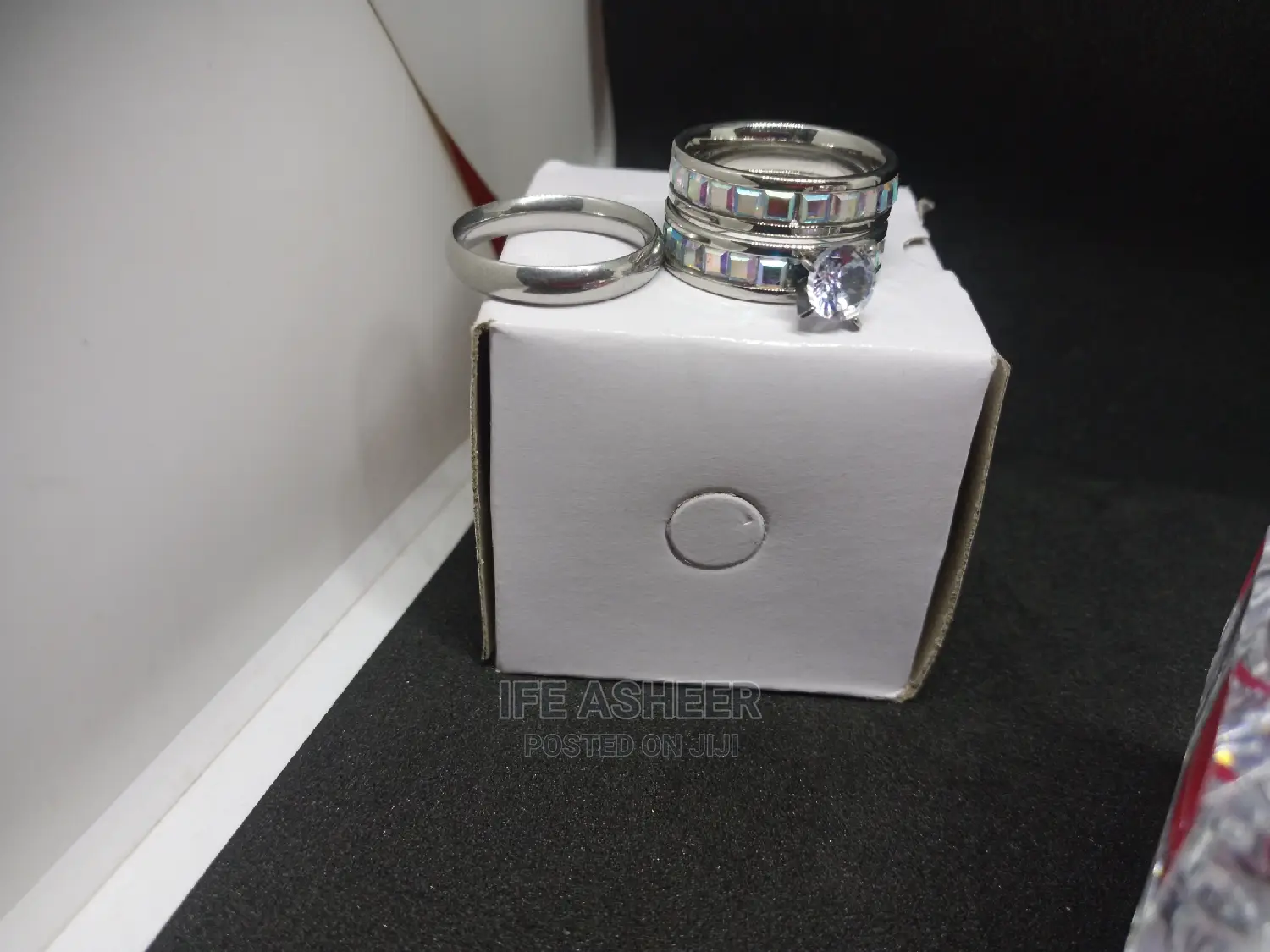 Silver Low Budget Set of Wedding Ring 013 - Silver
