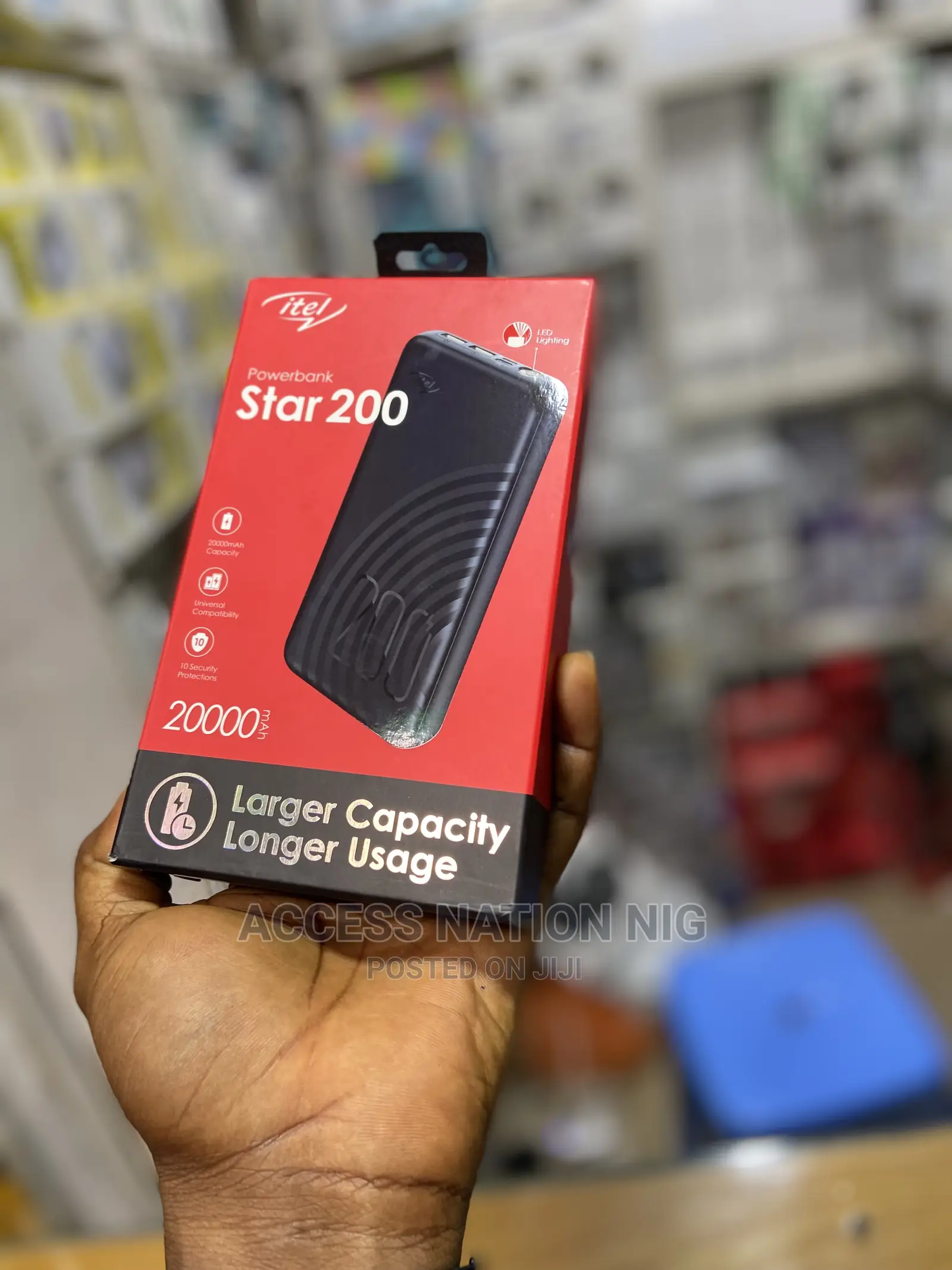Star 200 Itel Powerbank Larger Capacity Longer Usage