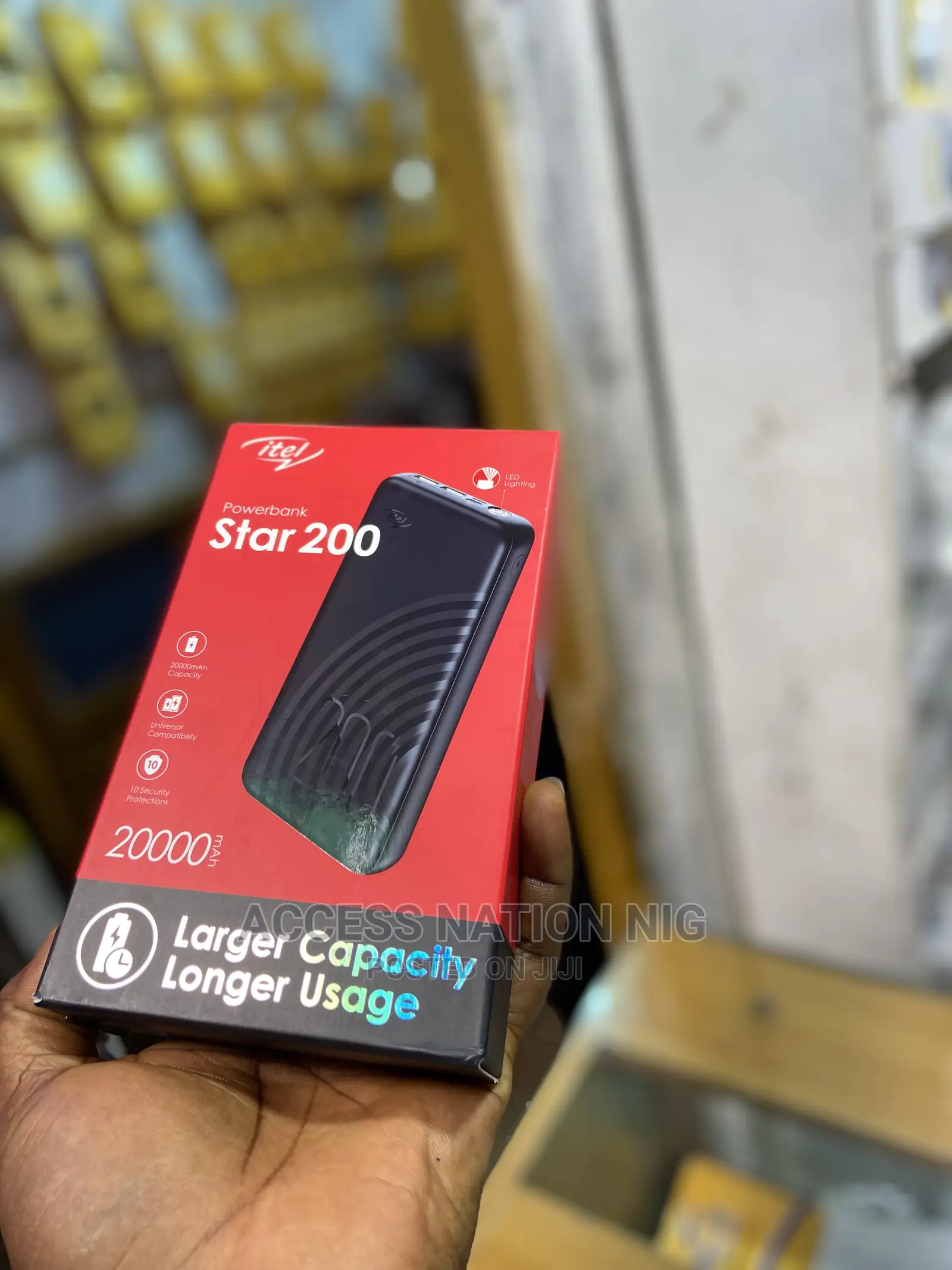 Star 200 Itel Powerbank Larger Capacity Longer Usage