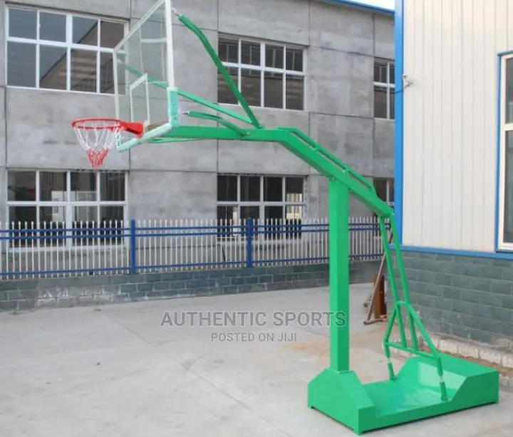 A Pair of Olympic Basketball Stand
