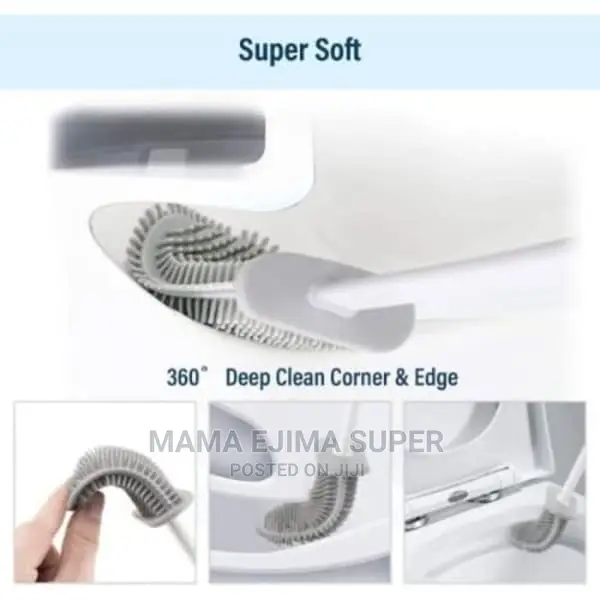 Silicon Flat Toilet Brush
