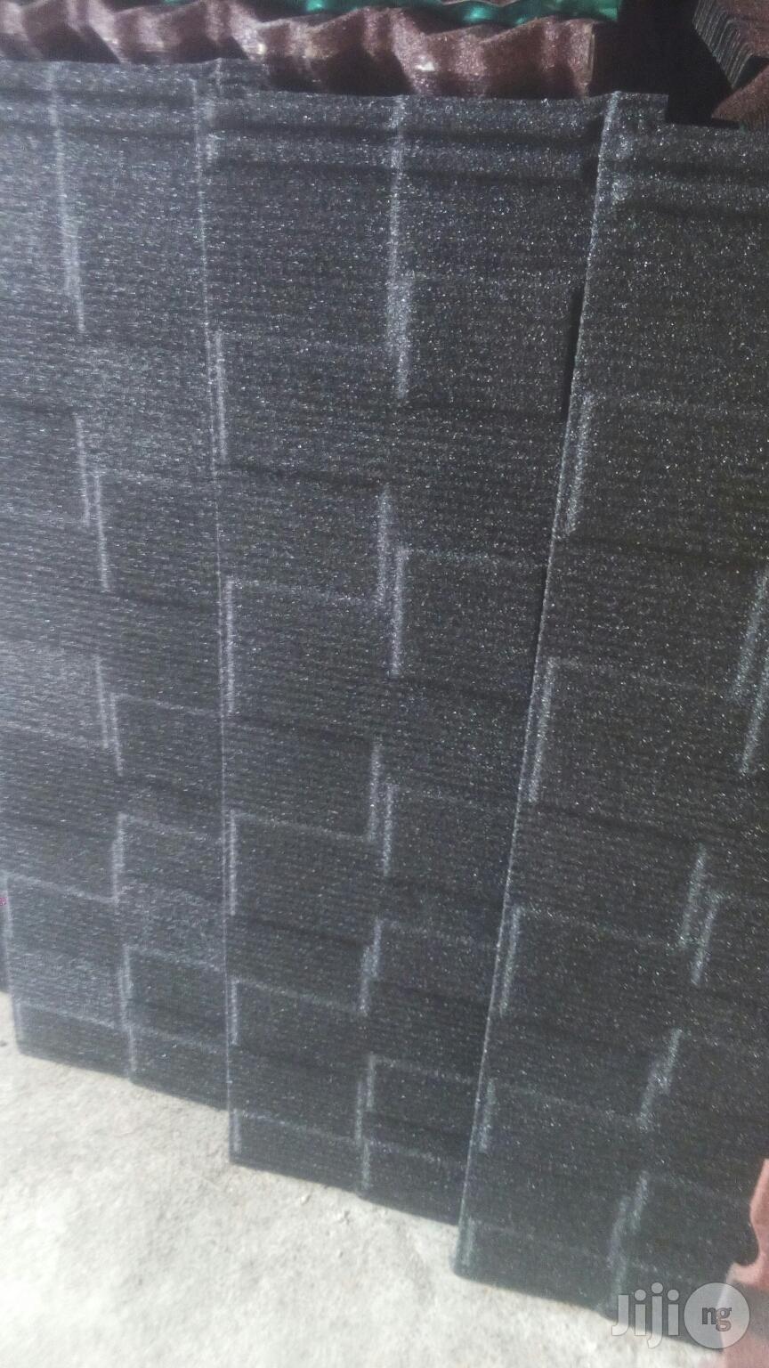 Shingle Black Stone Coated Roofing Tiles Lagos