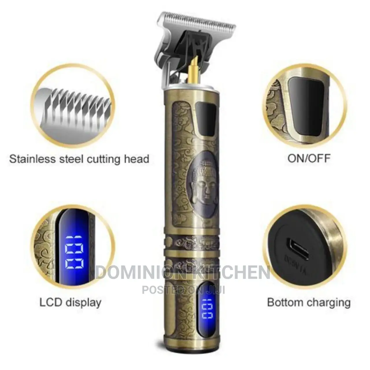 Rechargable Hair Clipper With Minute