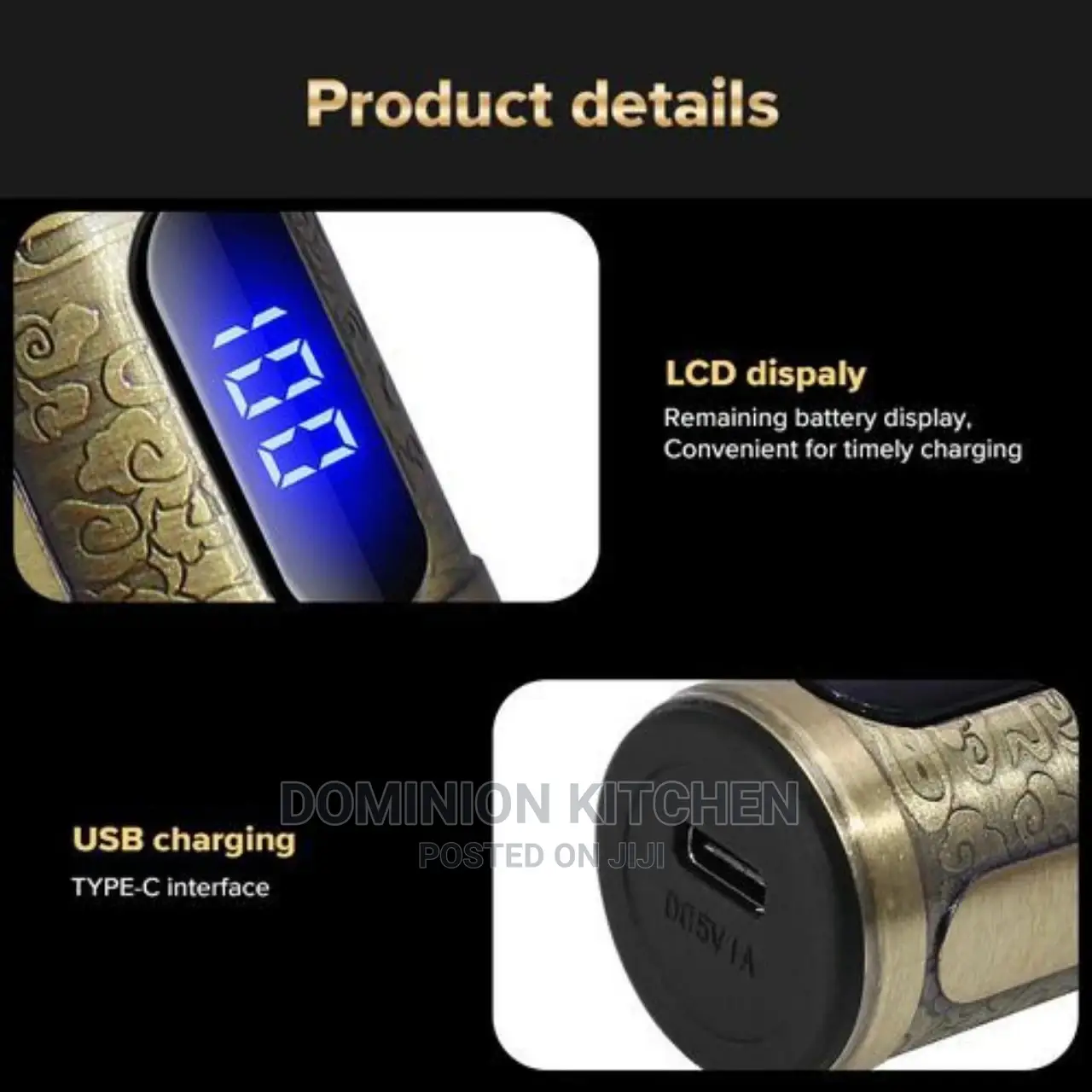 Rechargable Hair Clipper With Minute