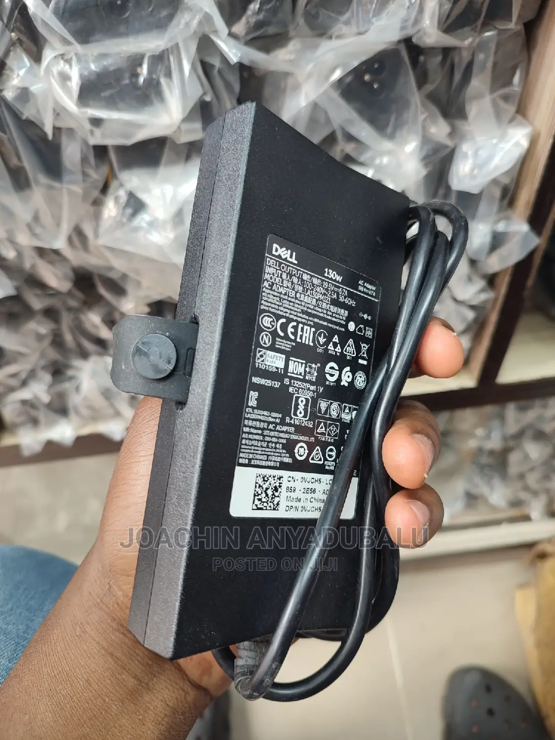 Dell Laptop Charger 130watts 19.5v-6.7a UK Used - Big Mouth