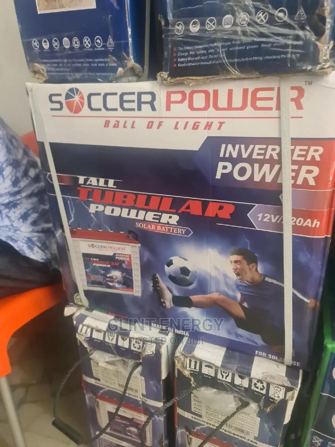 220ah 12v Soccer Power Tubular Battery