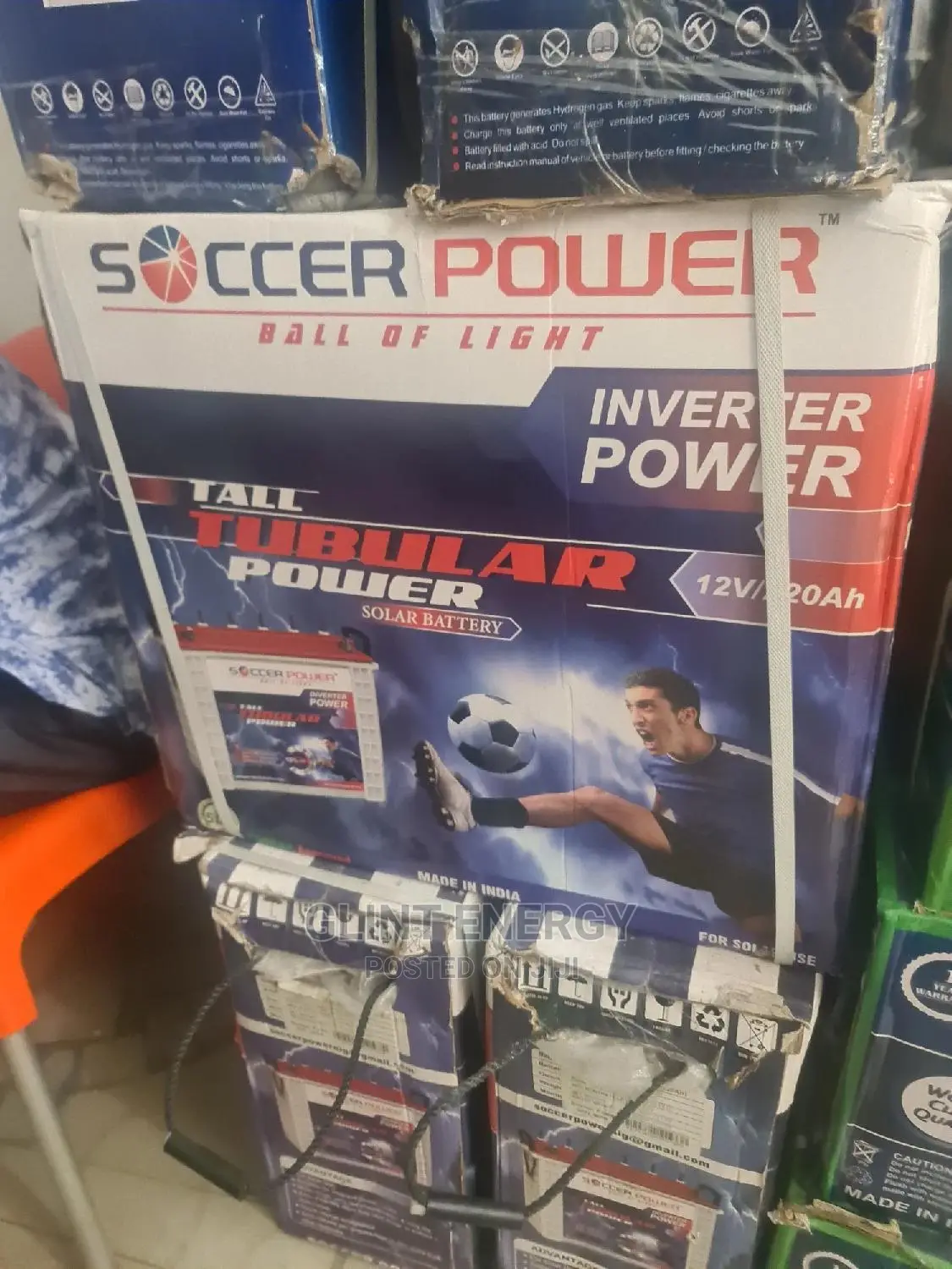 220ah 12v Soccer Power Tubular Battery