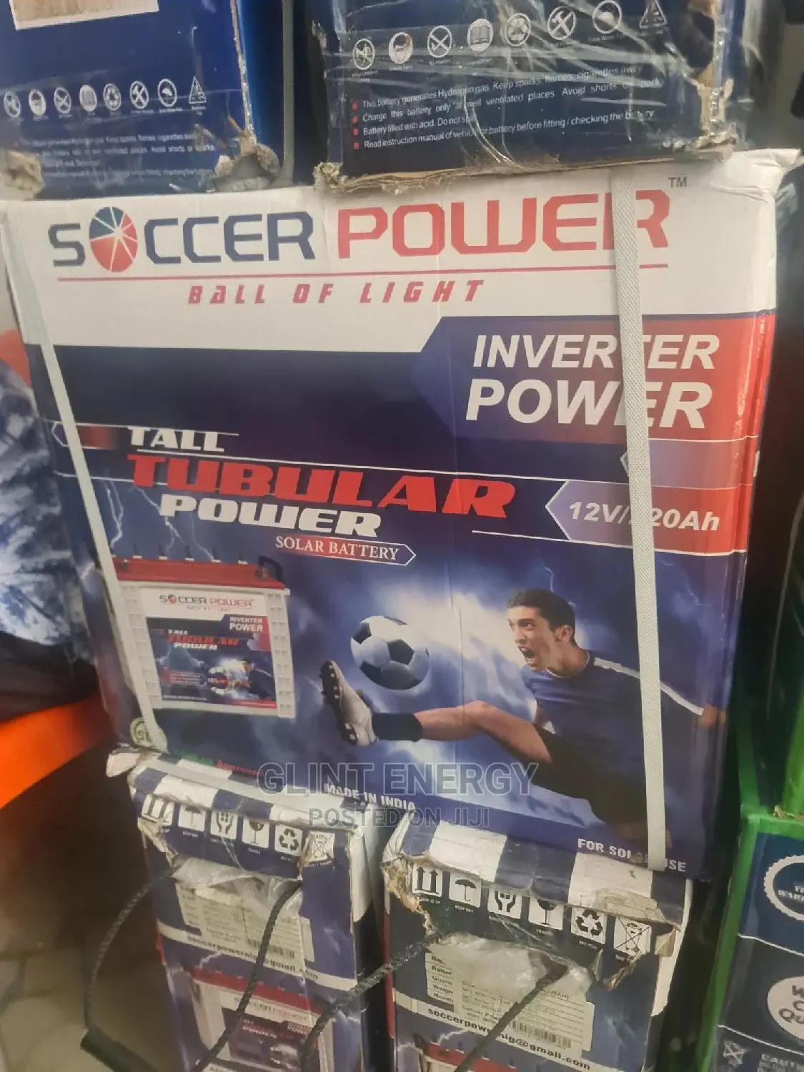 220ah 12v Soccer Power Tubular Battery