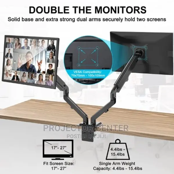 Smaat Dual Arm Desktop Monitor