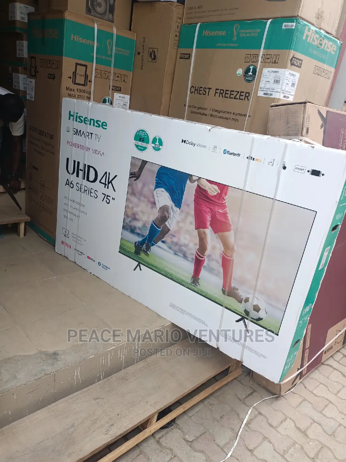 Hisense 75" Quality Smart Television With 2years Warranty