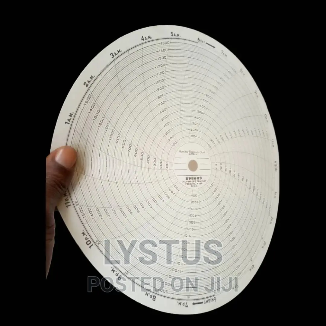 Fx-898689 Foxboro Circular Chart, 24-Hour, 0-1500 Range