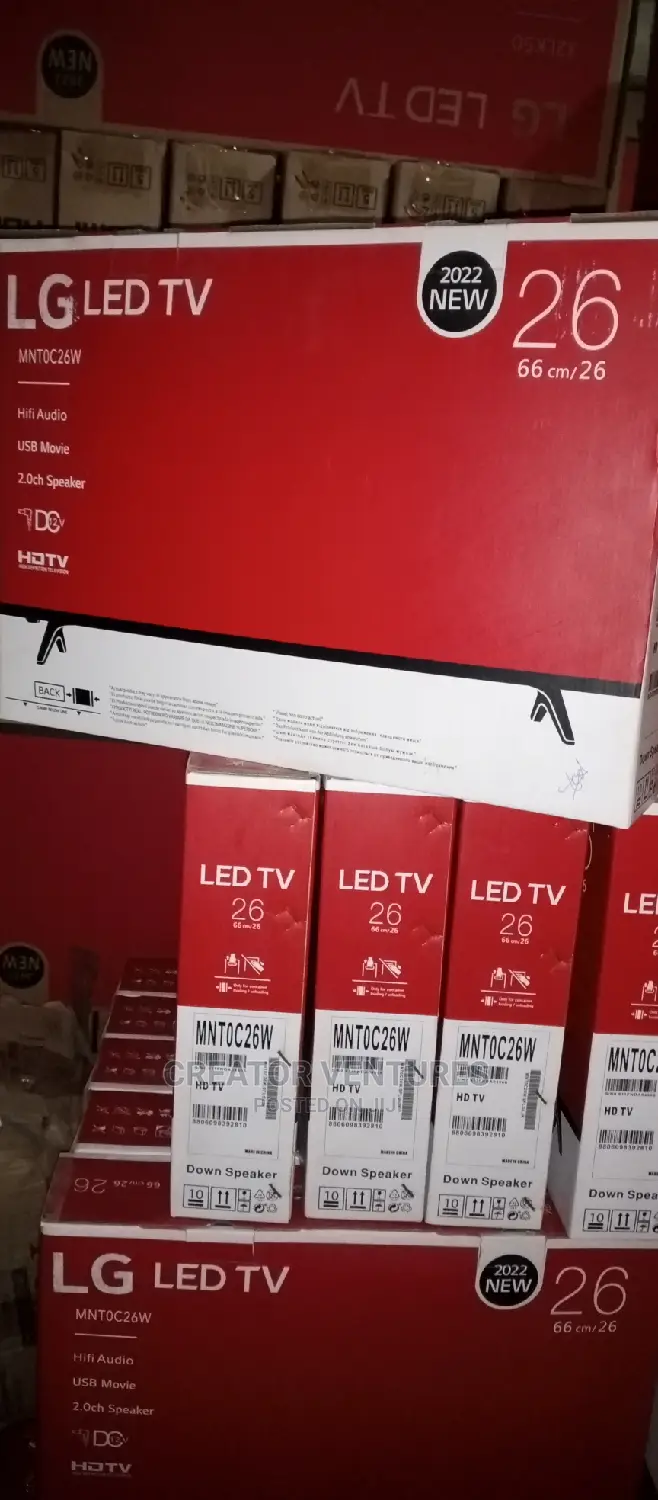 LG 26 Inches TV Led,AC/Dc, Complete Size,With USB.