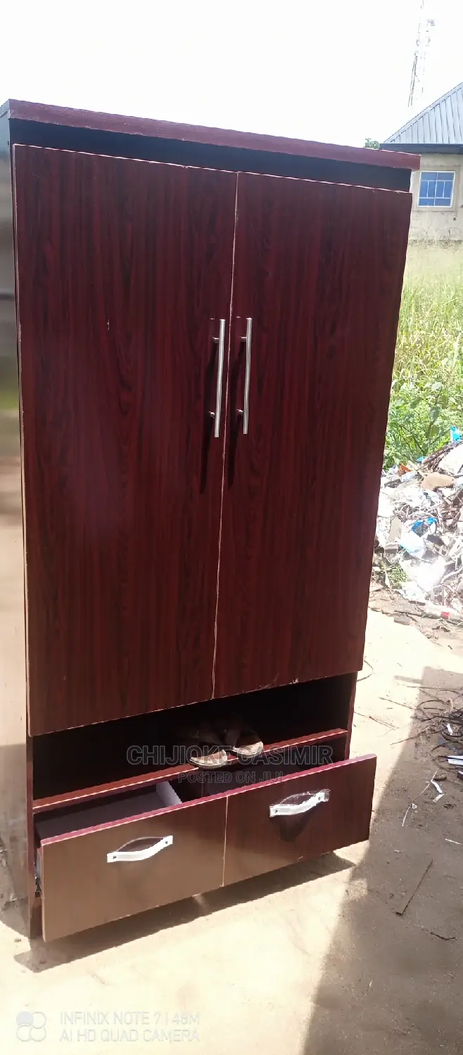 3by6 Wardrobe With Two Drawer and Space for Shoes