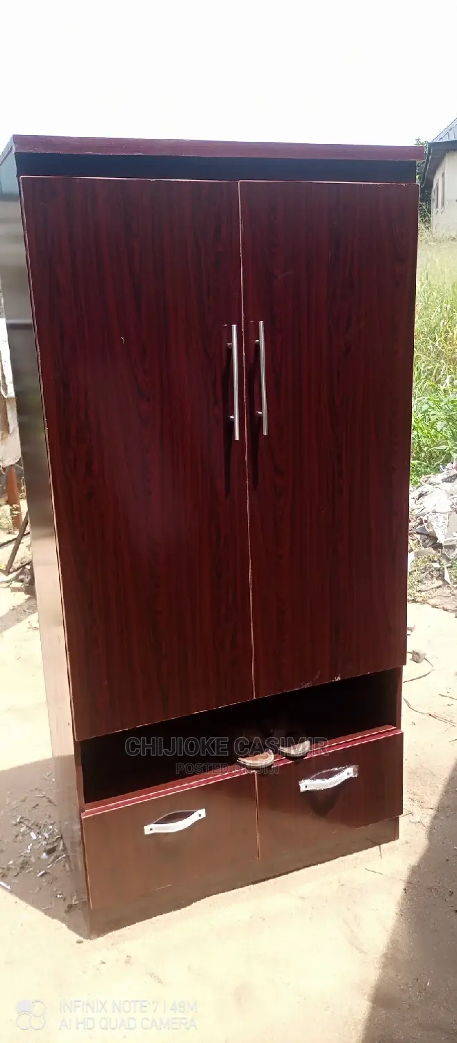 3by6 Wardrobe With Two Drawer and Space for Shoes