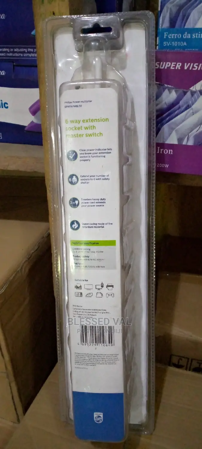 Philips Extension Socket 6 Way