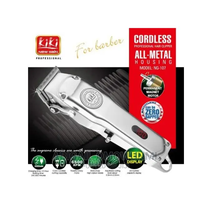 Kiki New Gain Stainless Steel Cordless Rechargeable Hair