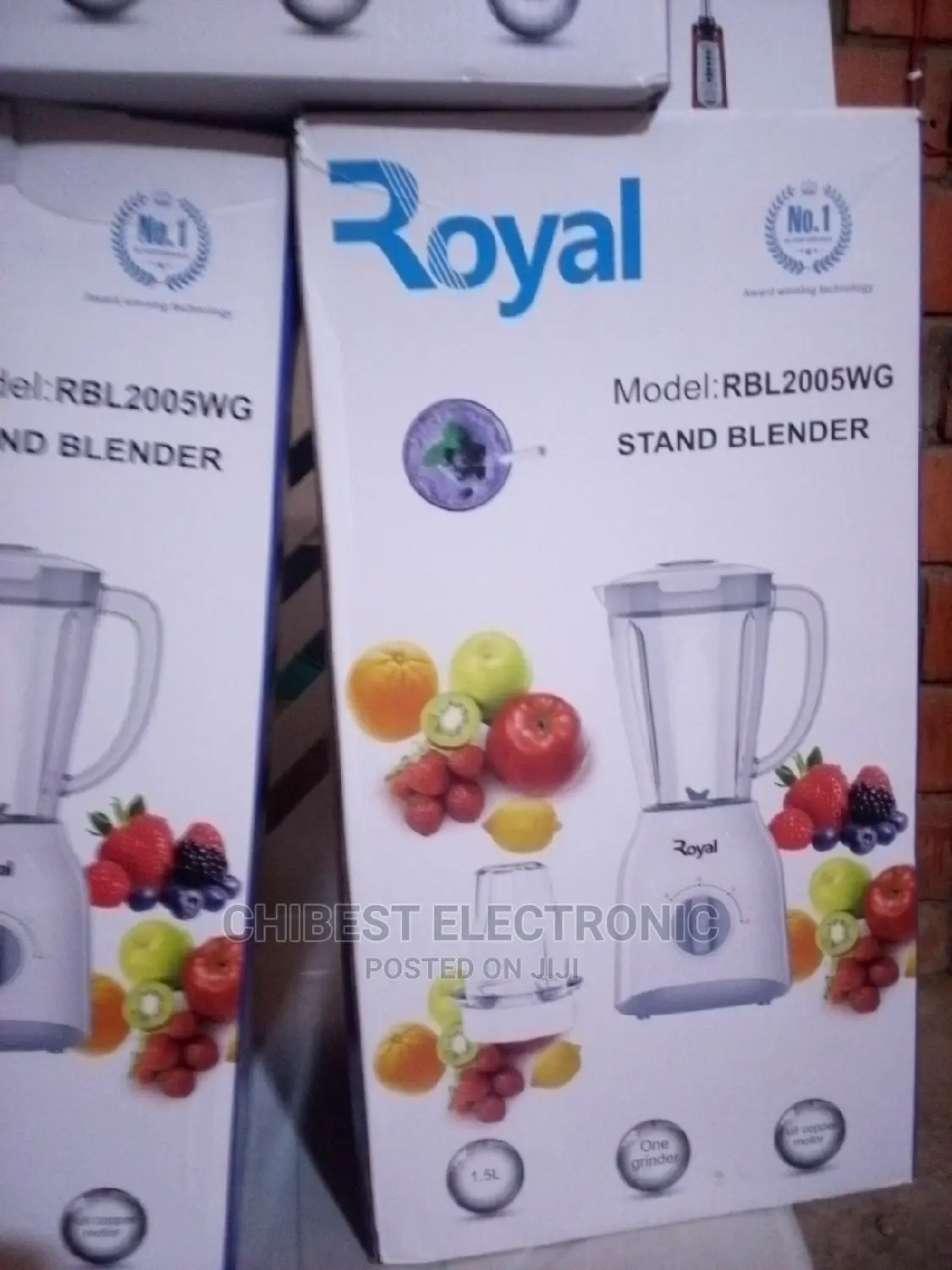 Royal Stand Blender 1.5L Capacity Brand New With Warranty