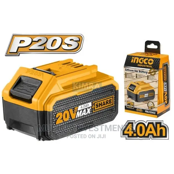 20V 4.0ah Rechargeable Li-Ion Battery Pack No