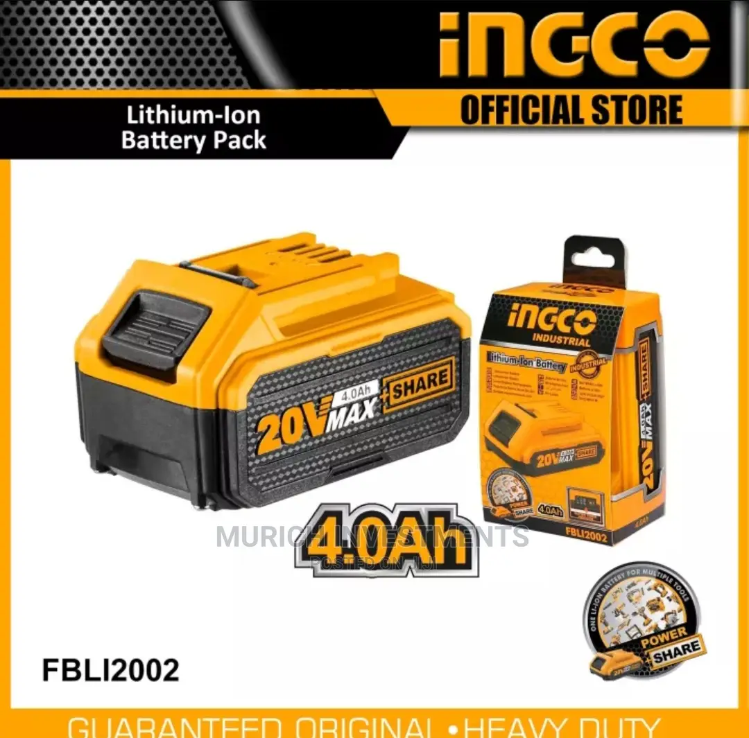 20V 4.0ah Rechargeable Li-Ion Battery Pack No
