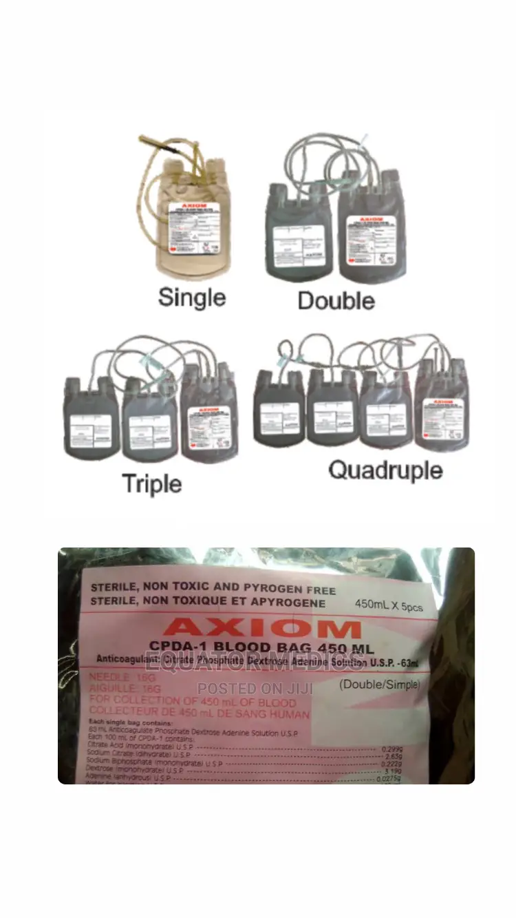 Blood Bag X 450ml X 1pc Double Axiom