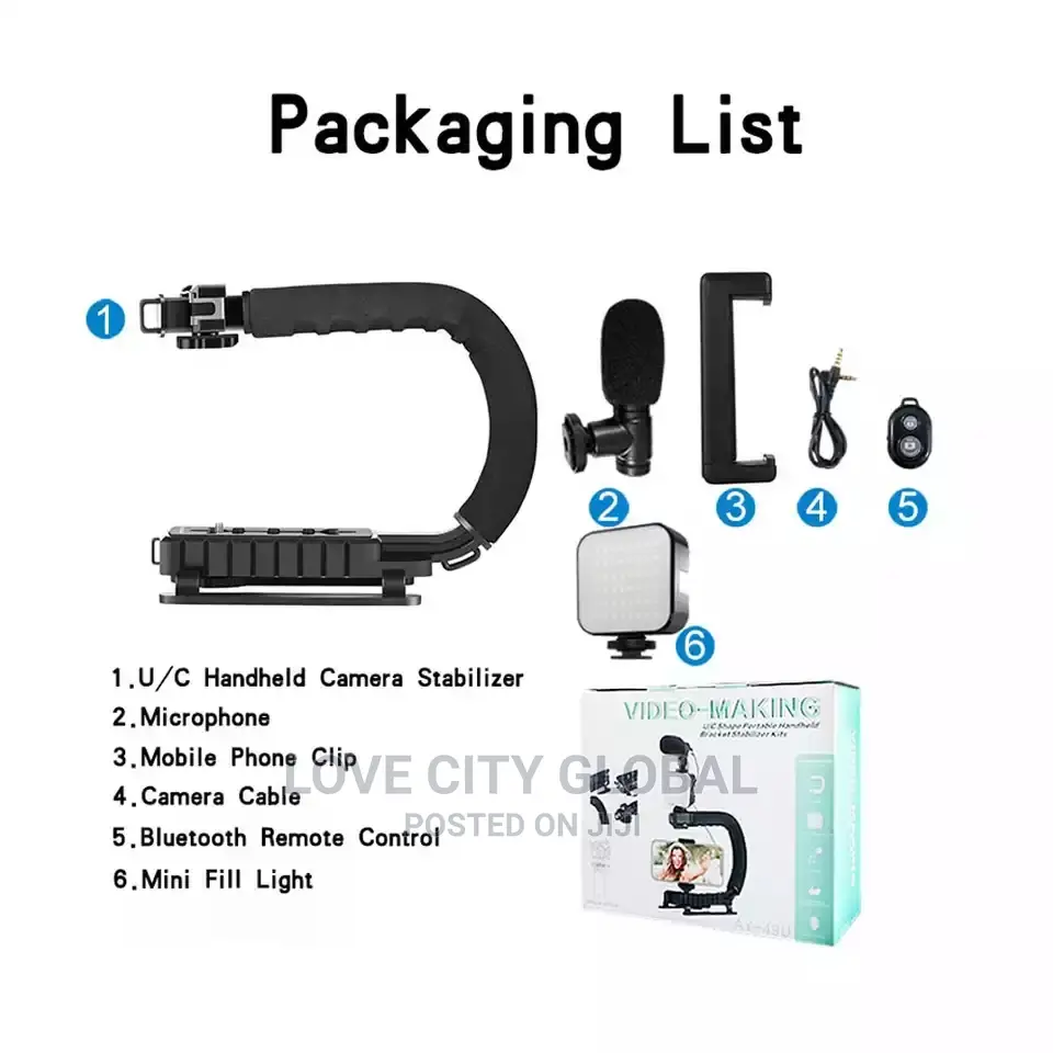 Vlogging Kit Youtube Blogging Kit Gimbal for Phone, Cameras
