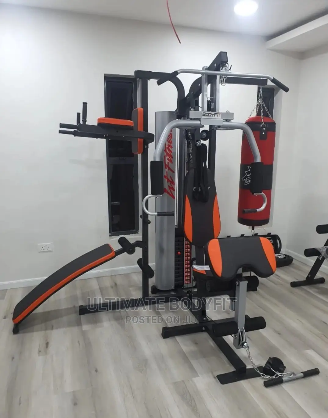 Brand New Three Station Multi Gym With Punch Bag